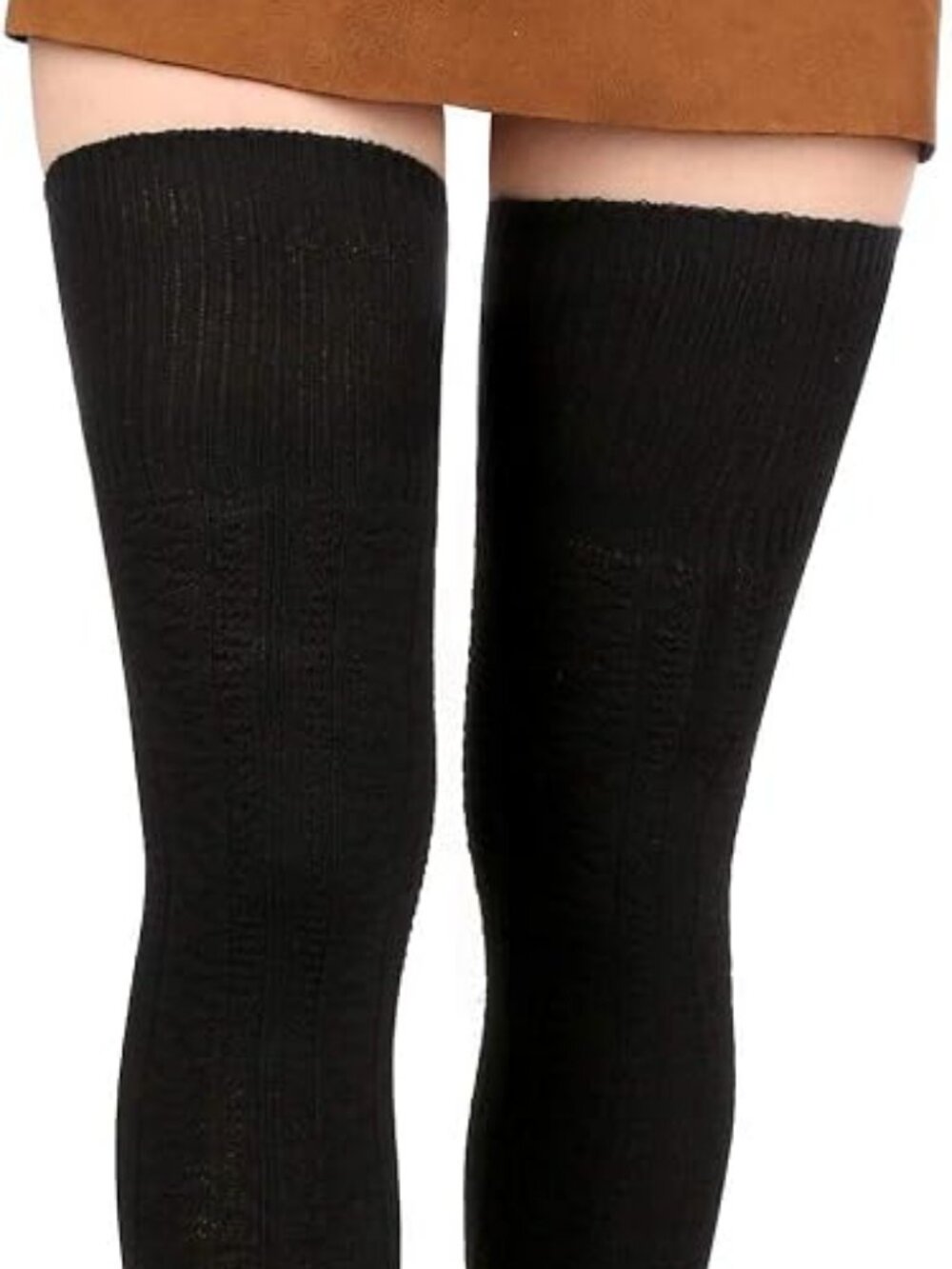 Moon Wood Women's Thigh High Socks Extra Long Cotton Knit Warm Over The Knee